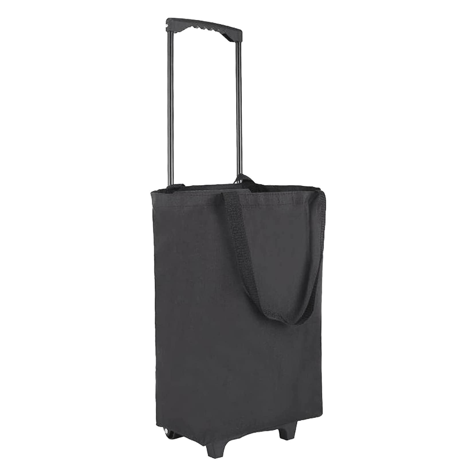 shopping trolley on wheels, Oxford Cloth Shopping Bag Portable Lightweight Cart With Wheels Folding(A)