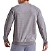 Hanes Men's Crewneck Sweatshirt, Tri-Blend French Terry, Black 50R Pe Heather, Large