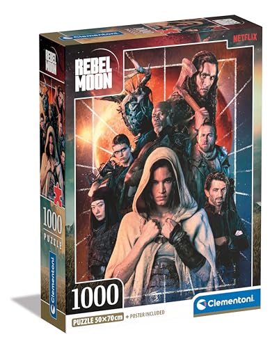 Clementoni Puzzle Netflix Rebel Moon 1000 Pièces Puzzle pour Adultes 14 Fabriqué en Italie 39864