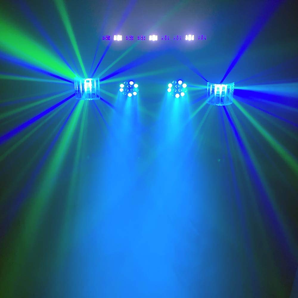 E-Lektron STAGE-BAR 5-fach LED RGBW & UV DMX Lichteffekt Lichtanlage Set mit Stativ, inkl. Tragetasche