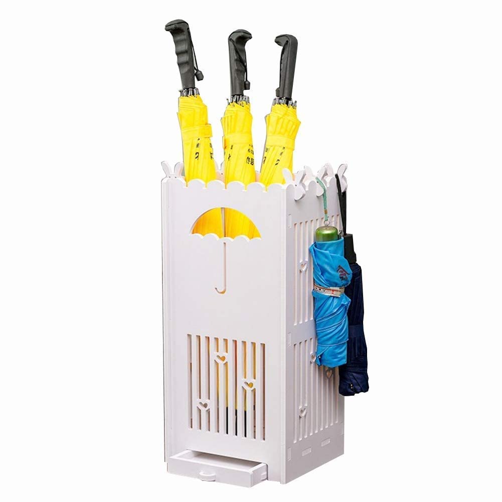 Seau de Parapluie Imperméable et Anti Rouille au Design Ciselé Love Hollow