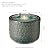 Glitzhome 14.75”H Outdoor Ceramic Water Fountain with LED Light and Pump, Embossed Leaf Pattern Floor Standing Bird Bath Fountain with Two Birds Decor for Patio Porch Deck Backyard, Turquoise