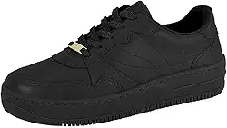 Tênis Feminino Casual Pelica Preto Branco Vizzano 1389.101