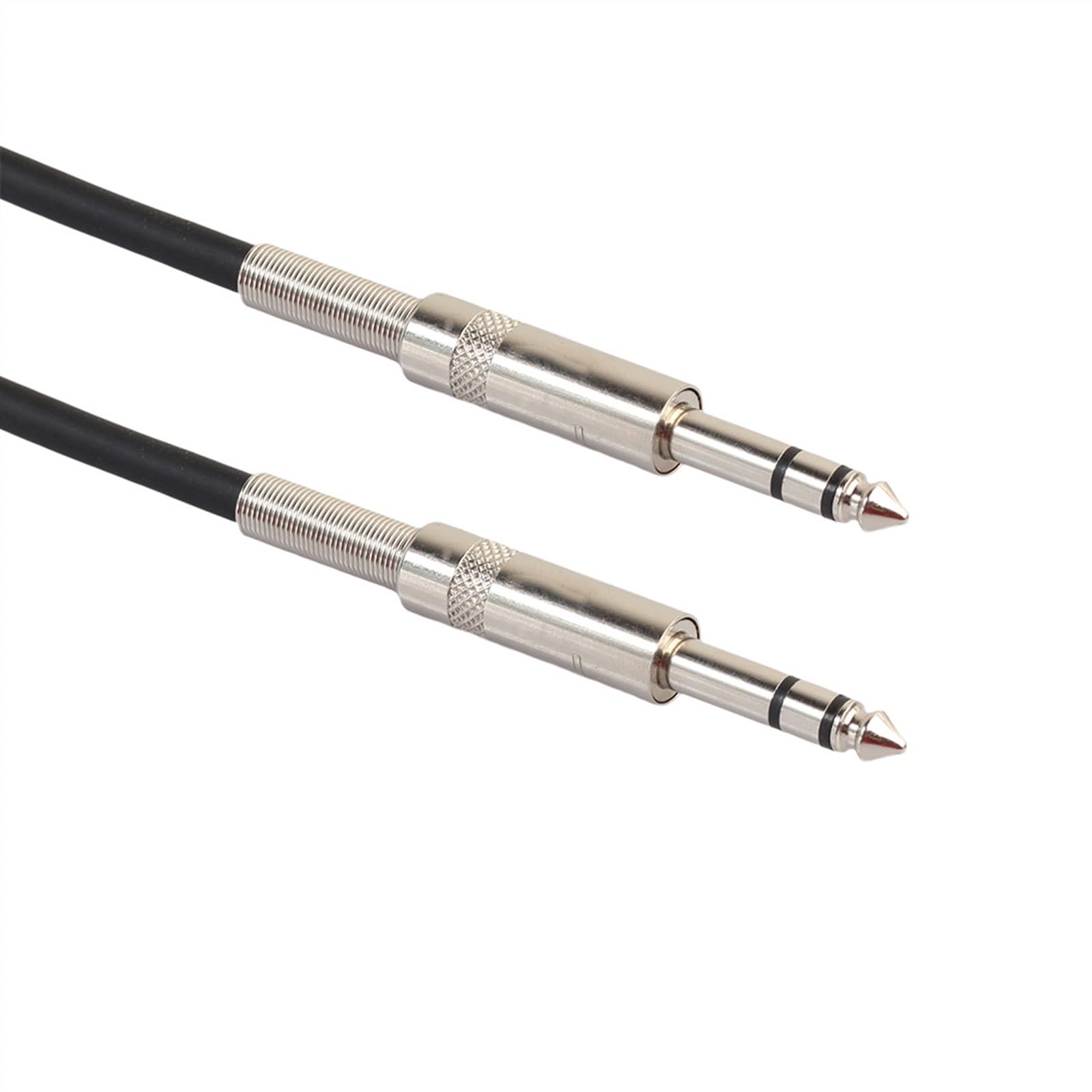 kabel audio do gitary Metalowa Wtyczka Podwójnie Ekranowany Drut 6.35mm Męski Na Publiczny Kabel Audio Wzmacniacza Miksera Gitary Elektrycznej (Color : 20 m)