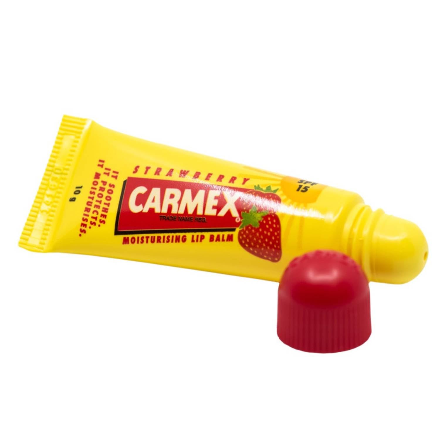 Carmex Lippenbalsam verschiedene Düfte (Erdbeere 12 Einheiten)