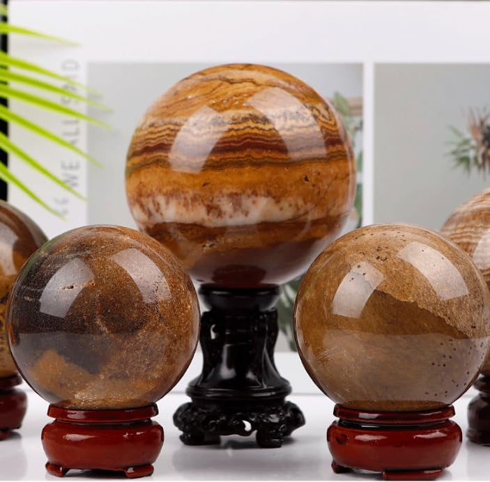 Boule de cristal agate de grande taille 70-80mm pour collectionneur - 7