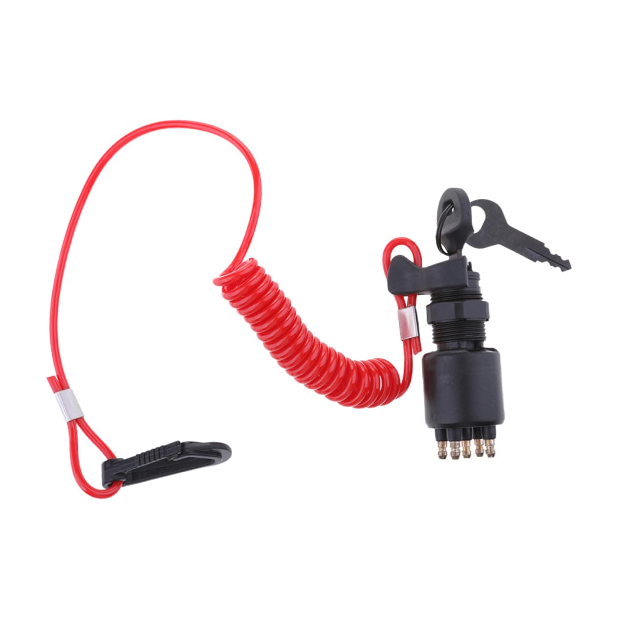 Llave de Encendido Marina con Interruptor de Arranque y Cordón de Seguridad para Barcos 8