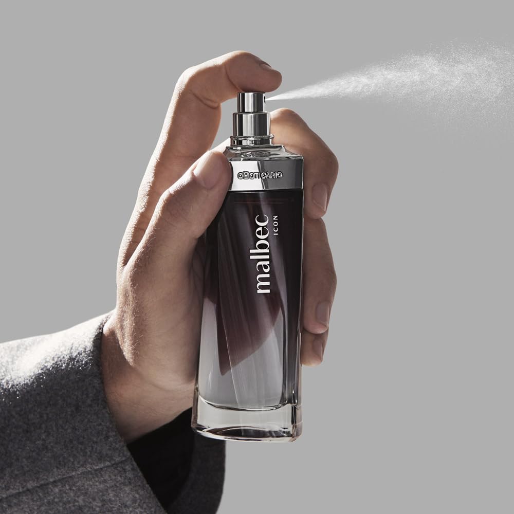 O Boticário Malbec Icon Eau de Toilette EDT, profumo di profumo per uomo | fragranza legnosa Chypre Bergamotto Limone 100 ml