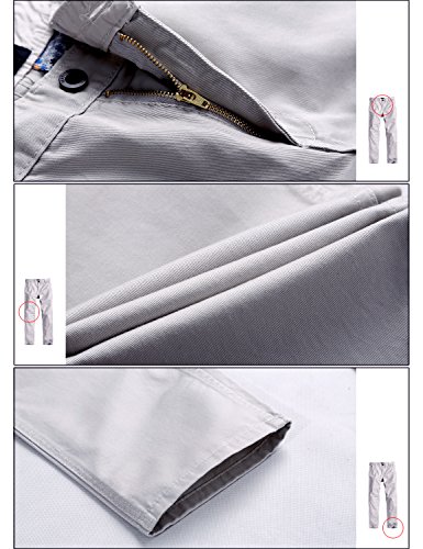 Match B01MDUAURV Men'S Slim Fit Straight Leg Casual Pants thumb #5