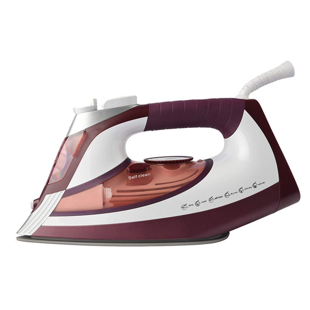 Plancha de vapor portátil de mano pequeña, vaporizador de ropa de viaje, planchar de ropa de viaje, plancha de tela de 2600 W y 350 ml, para el hogar y viajes, color marrón, 2600 W y 350 ml.