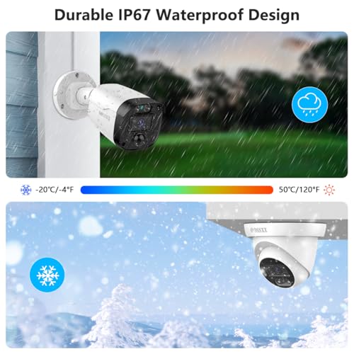 Image of Outdoor Wired Security Camera System Home Video Surveillance Cameras Systems