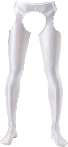Kswzd Men Male Sexy Mesh Lingerie Underwear Bottoms Pants Ice Silk Leggings Tigh