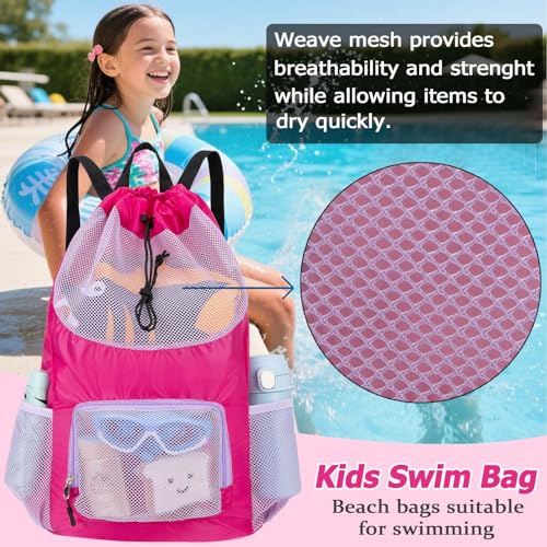 Veious Swim Bag for Kids Mesh Backpack