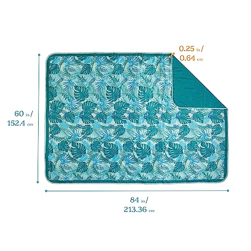 Lightspeed Outdoors XL Folding Outdoor Blanket Yucca Frond, Camping Essentials, Tropical, 2-Pack - Image 4