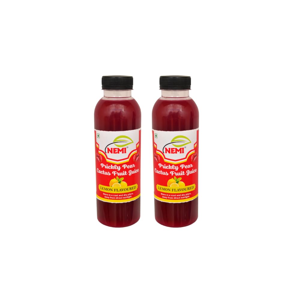 Prickly Pear Cactus 500ml x 2 | Natural Hemoglobin Booster | Sugar-Free  Herbal Juice | Vitamin C Rich Detox Drink | Energy & Immunity Support | ...