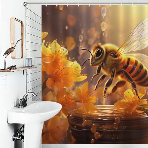Rideau de douche séchage rapide anti-moisissure lavable en machine - 6