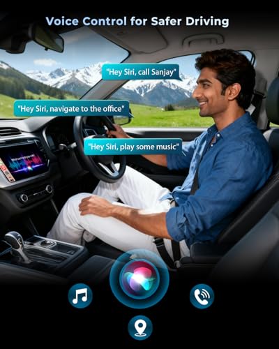 Image of CEROAN 2-in-1 Wireless CarPlay Adapter & Android Auto Wireless Adapter for Cars - Convert Wired to Wireless with Bluetooth 5.3 & 5GHz WiFi, Auto Reconnect, Lag-Free for iOS /Android (Mini)