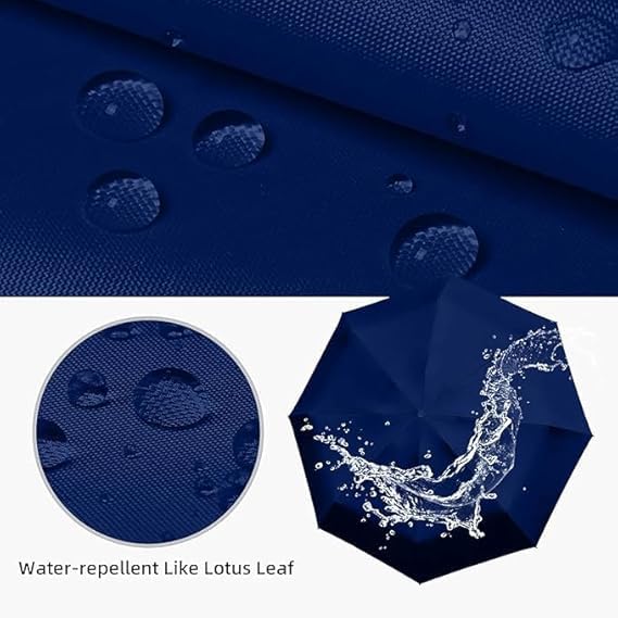 Image of Besque UV Big Size Umbrella for Sun Protection Rain Windproof Strong large 2 fold for men women kids boys girls Perfect Umbrella with cover small case stylish Windproof & Compact UV large size