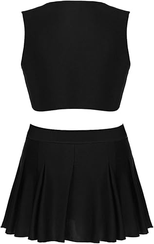 Miniatura 5 de Oyolan Conjunto de 2 piezas para mujer, con estampado de animadora, vestido de animador