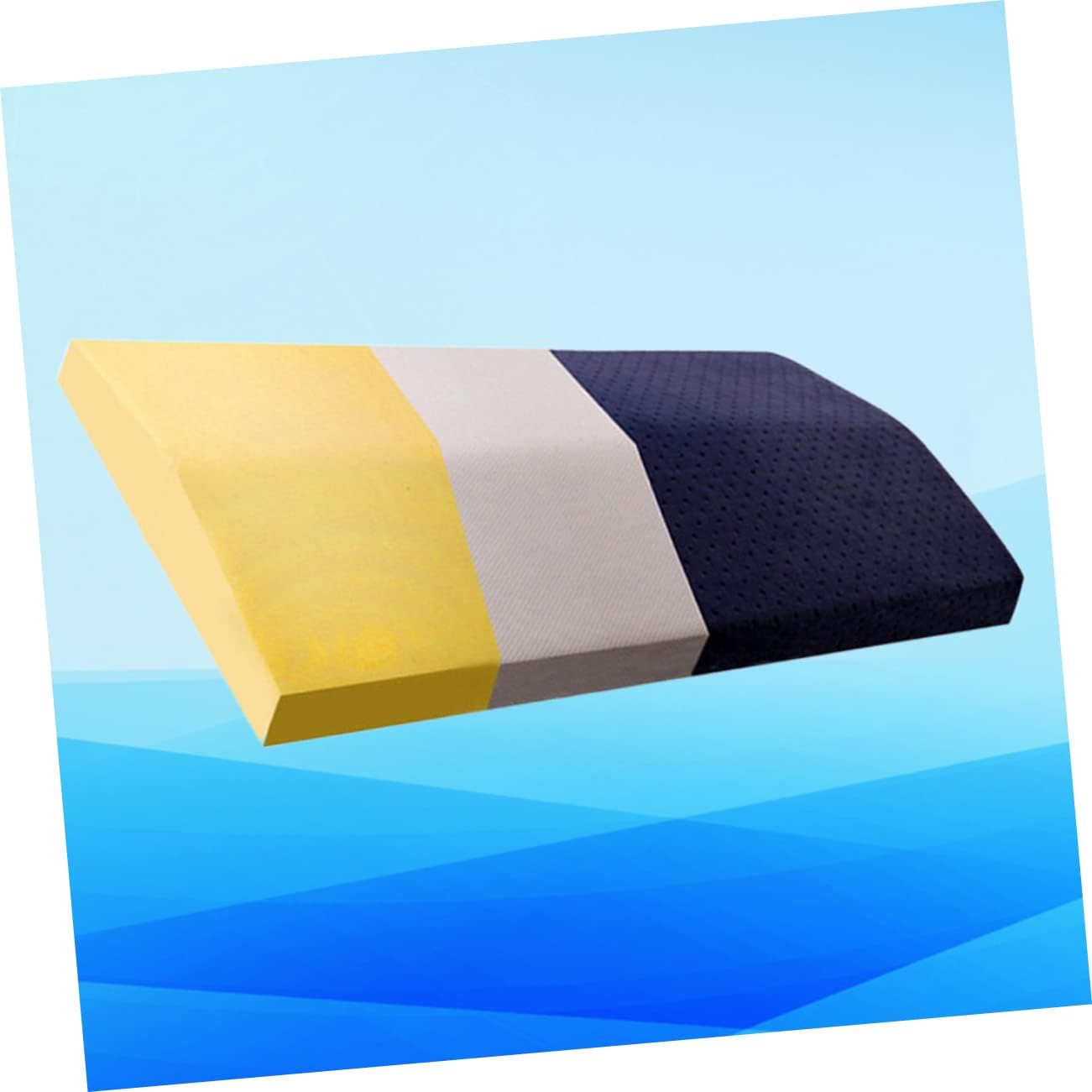 1pc Lumbar Pillow for Pregnant Women Memory Cotton Waist Support Cushion Medium for Sleeping and Office Use Comfortable Back Support Navy Blue