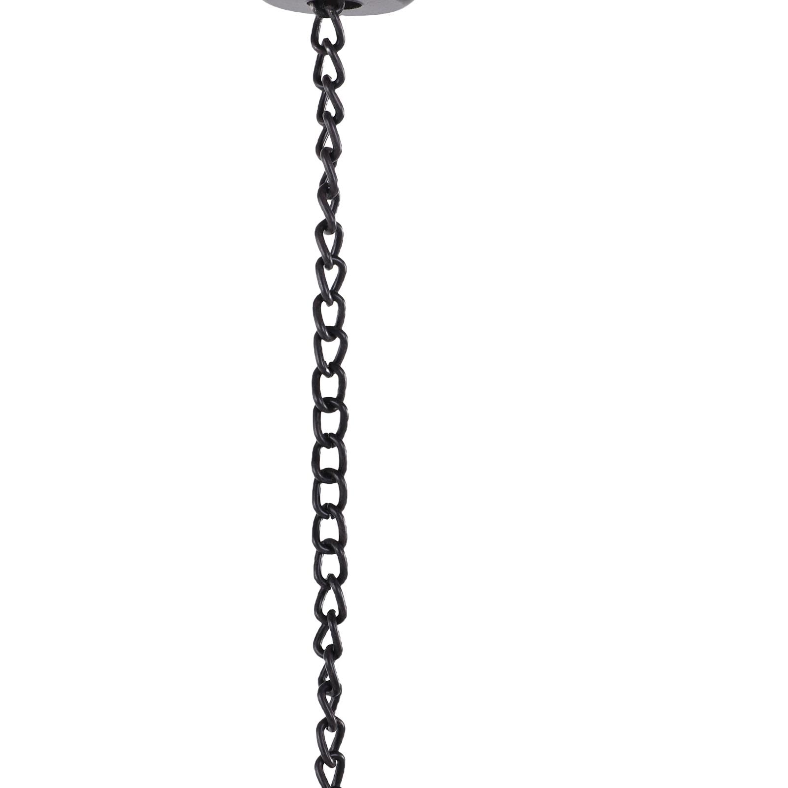 Catena Antipioggia per Uccelli in Metallo per grondaie Design Raffinato ed Elegante con Flusso d'Acqua Decorazione Esterna Ottone Antico Ferro 8 Uccelli 2,4 m