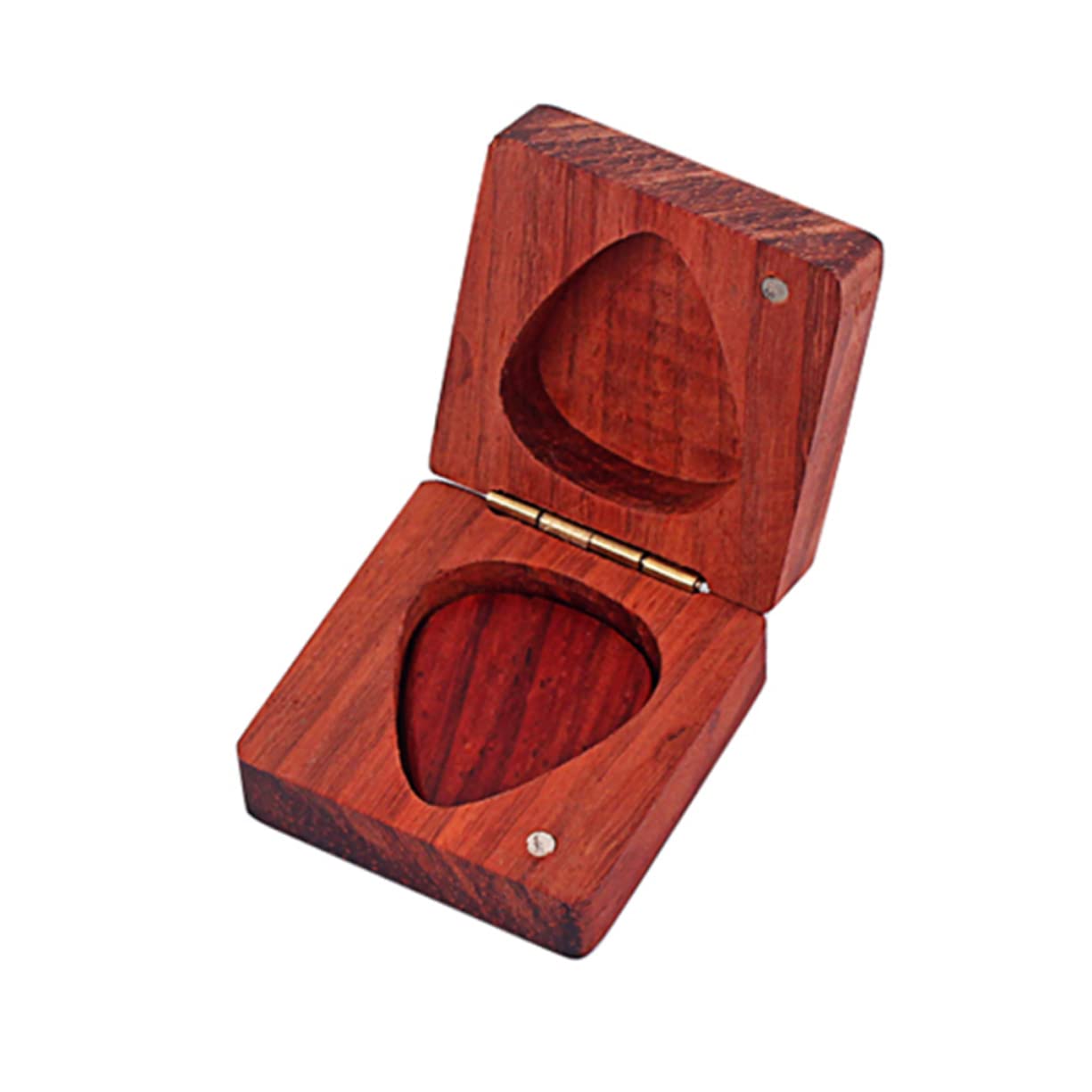VICASKY 3piezas Caja De Almacenamiento para Púas De Guitarra Púas Estuche Práctico y Accesible para Guitarristas Protección y Estilo Color Rojo Oscuro