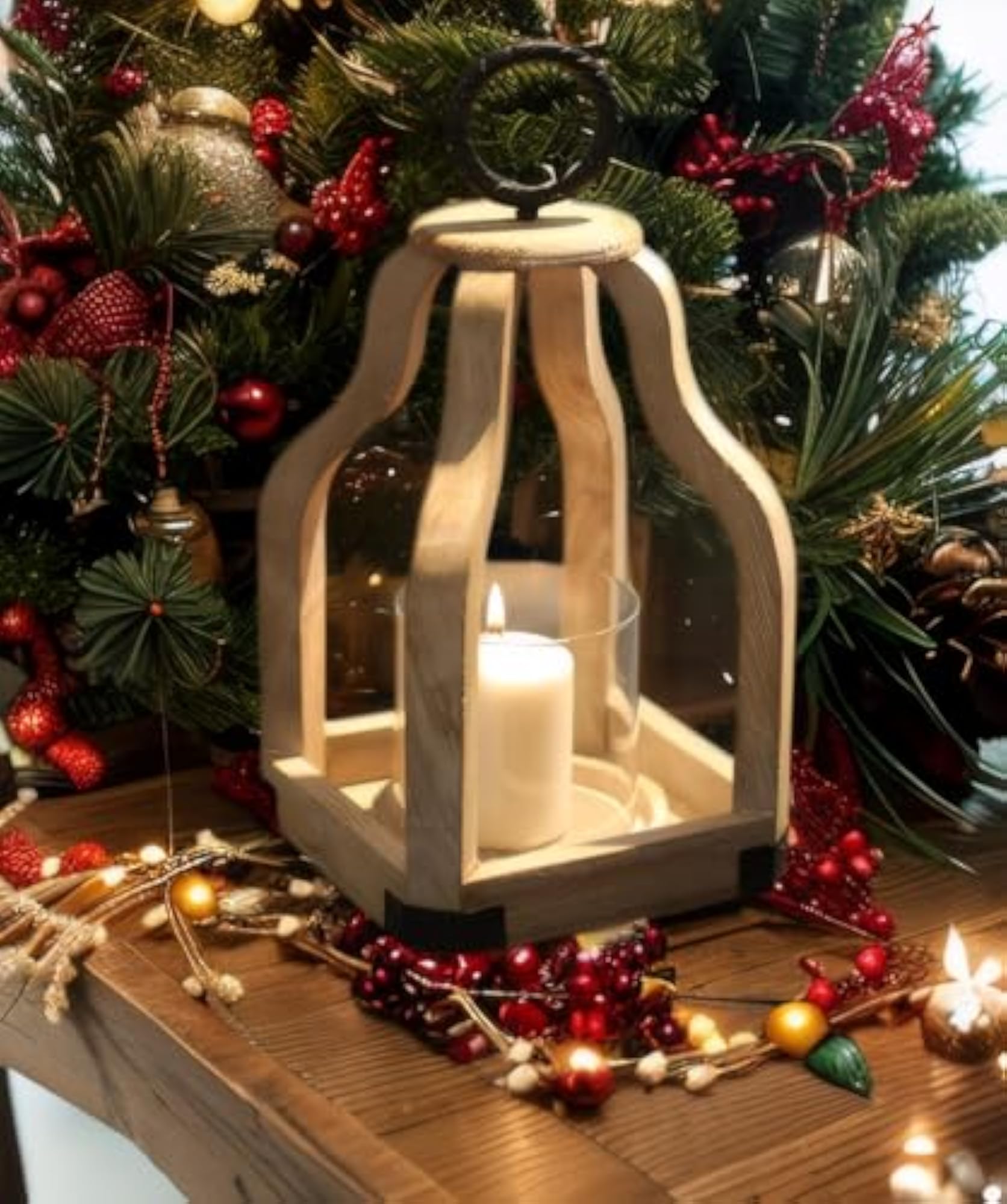 White Wood Candle Sconces