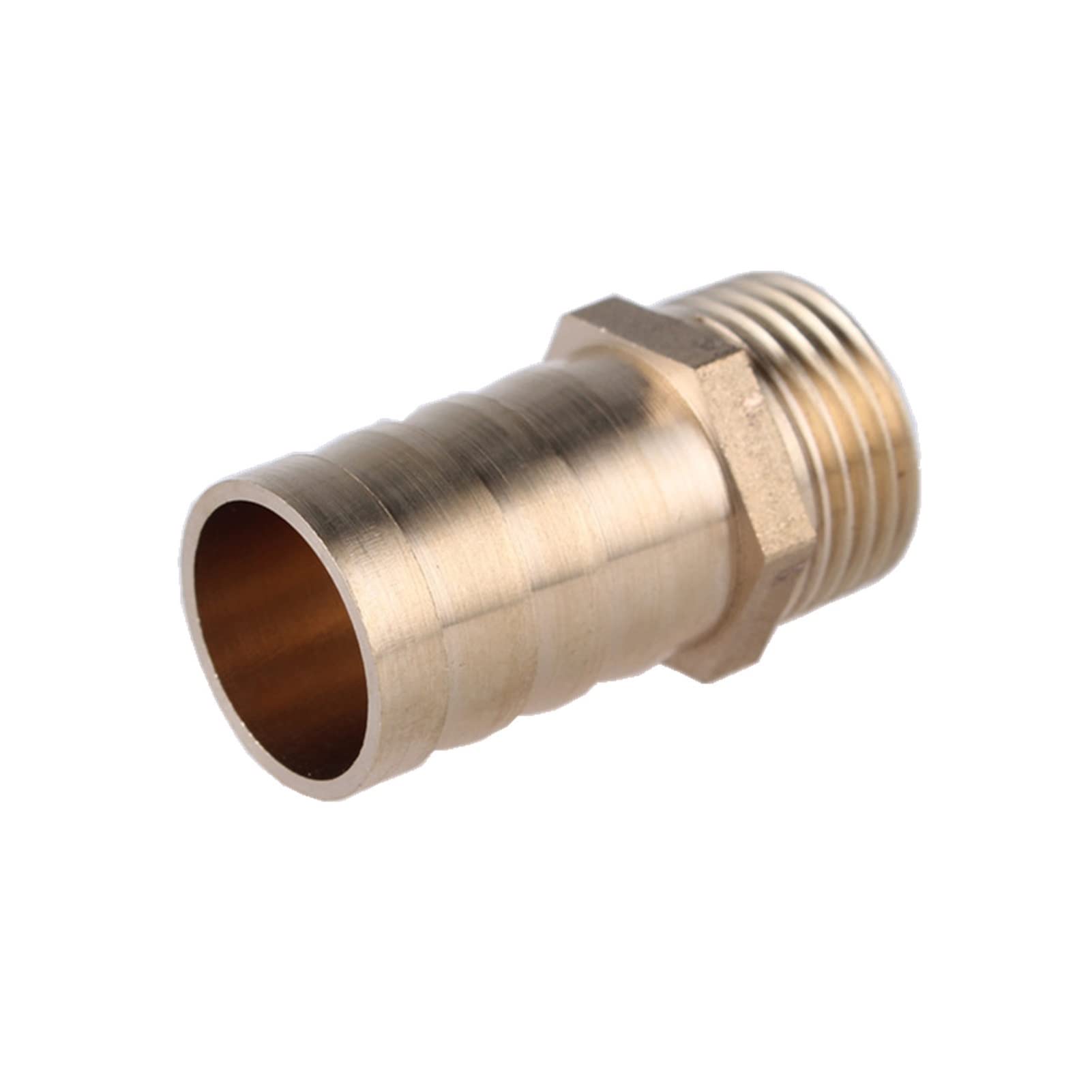 Adaptateur de tuyau d'arrosage en laiton, raccord cannelé de 6 mm à 25 mm, 8 mm, 10 mm, 1/8", 1/4", 3/8", 1/2", 3/4", 1", connecteur mâle BSP, adaptateur coupleur en cuivre (taille : cannelé de 8 mm