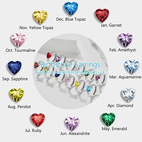 925 Sterling Silver Hoop Earrings April Birthstone Cubic Zirconia Earrings Celtic Jewelry For Women #TOP2