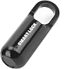 Keyless Security Padlock, DC5V AntiTheft Padlock with Fingerprint and LED Indicator Light for for Backpacks for Cabinets for Doors Black