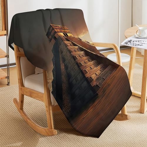 Couverture douce Chichen Itza pour des soirées cocooning chaleureuses au canapé - 8