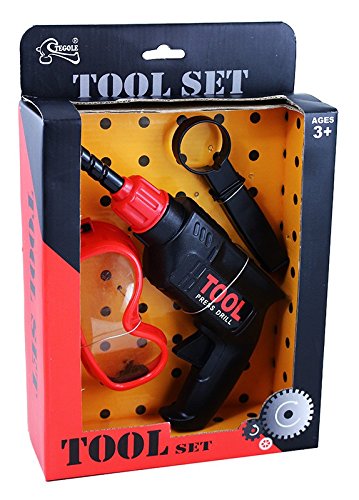 Preisvergleich Produktbild Spielzeug Bohrmaschine mit Schutzbrille