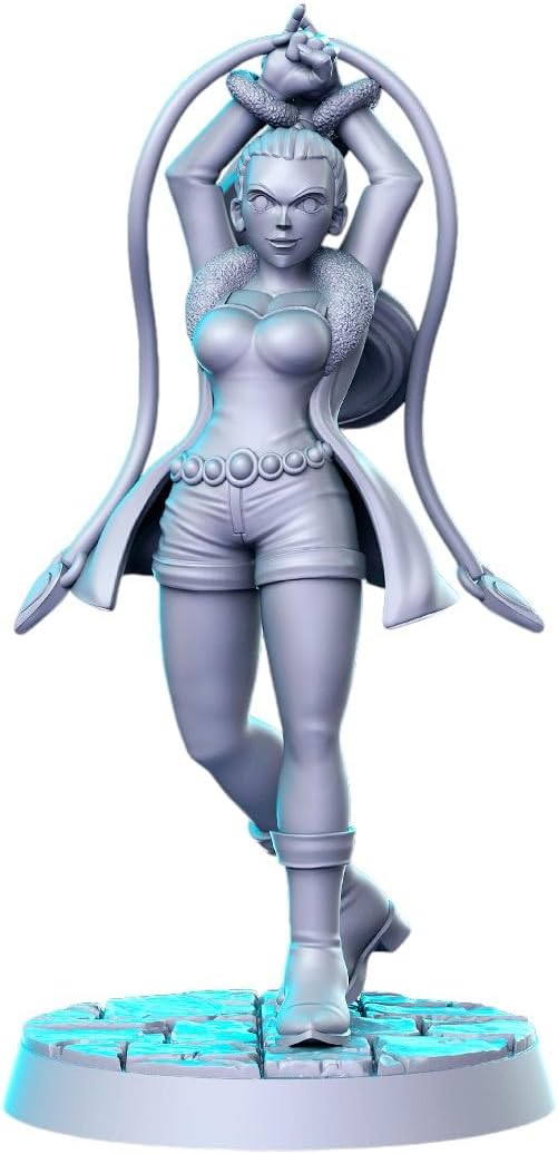 TYL One Piece 4 Unpainted Miniature for War Gaming | RPG Scale Figures, Detailed Tabletop Board Game Accessories | Realistic Tabletop Miniatures (D, 32mm)