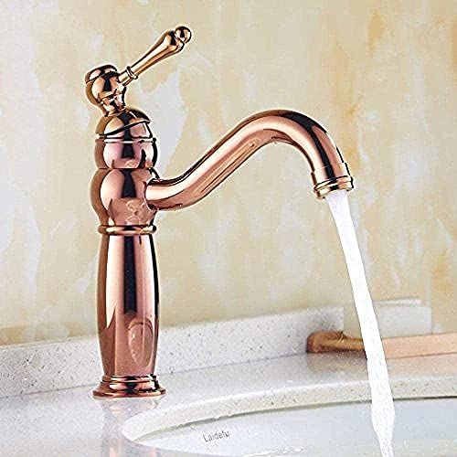 Robinet de cuisine ZR98US mitigeur de salle de bain doré à levier unique eau chaude froide R
