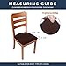 Smiry Seat Covers for Dining Room Chairs Set of 4, Stretch Jacquard Dining Chair Covers Removable Washable Slipcovers Protector, Chocolate