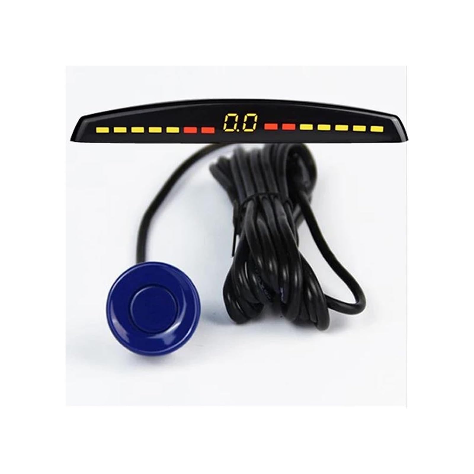 Capteur Recul Voiture Capteur Stationnement Voiture, Détecteur Automatique Voiture Affichage Parktronic Système Surveillance Radar Recul avec 4 Capteurs Aide Au Stationnement(Color:Bleu)