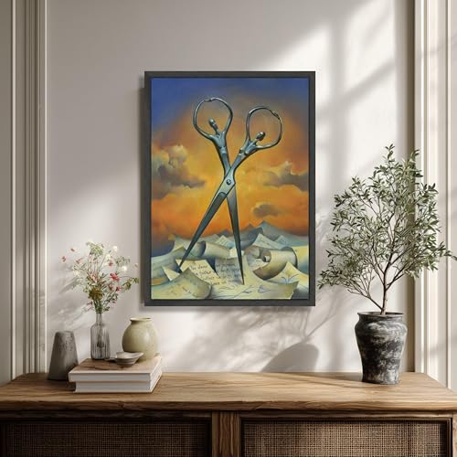 Tableau classique haut de gamme toile murale ciseaux surréalistes - 3