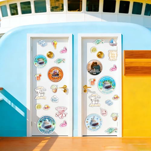 Imán decorativo redondo para puerta de crucero miniatura 7