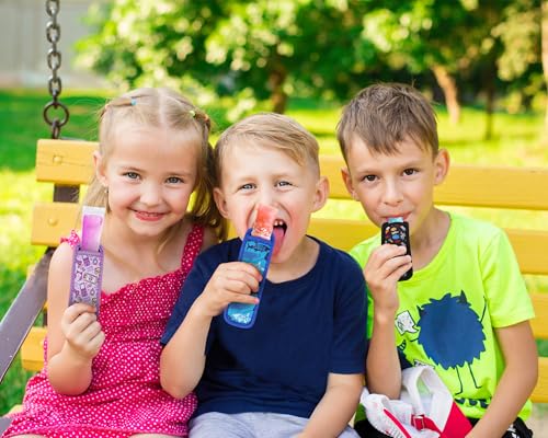Image of Ice Pop Sleeves, 6 Pieces Popsicle Holders for Kids, Freeze Pops Ice Sleeves Holder Bag, Reusable Popsicle Holder Sleeves, Washable Ice Pop Neoprene Sleeves for Boys Girls