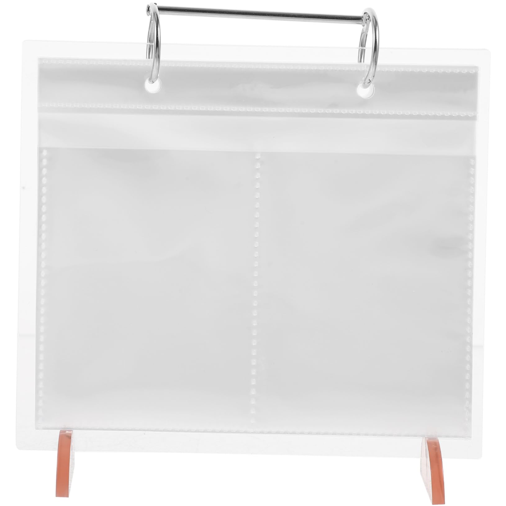 PRETYZOOM Desktop Photo Album Stand with Base Reusable Tabletop Sign Holder Menu Display Rack Loose Leaf Calendar Stand for Retail Exhibitions and Daily Use