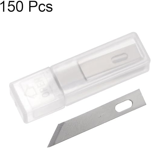Miniatura 3 de HARFINGTON 100 cuchillas de repuesto para cuchillos Exacto #1, cuchillas de repuesto de precisión Exacto, cuchillas de repuesto para bricolaje,