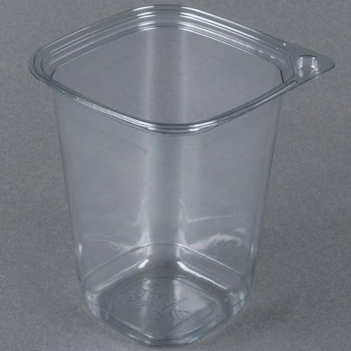 Evolutions 32 oz. Clear, Square Deli Base, Tamper-Evident