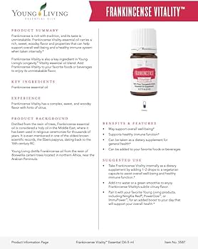 Amazon.com: Young Living Frankincense Vitality 5ml Essential Aroma