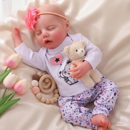 Muñecas Reborn Bebé Bebida y Húmedas 2 Piezas 17 Inch miniatura 3