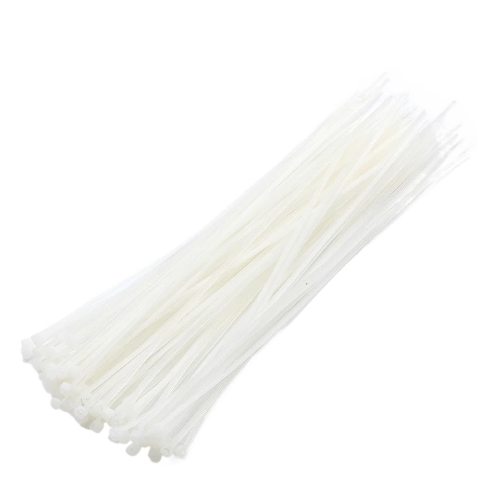 Udpoiuyt 2.7X250mm Nylon Cable Ties, White Nylon Cable Ties Self-Locking 800 Pcs Multiple Sizes Organizer(2.7X250mm)