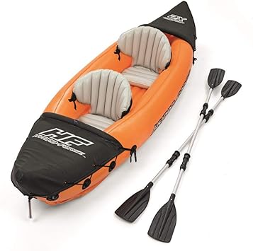 Amazon カヤック スポーツ 二人乗り カヤック アルミオール ボート 空気注入式 321 cm 最大積載重量160kg 持ち運び便利 Gelisy カヤック