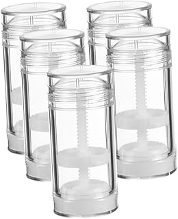 FRCOLOR Suporte De Plástico Para Garrafas De 5 Peças Mini Recipientes De Plástico Femininos Recipientes Vazios Tubos De Batom Vazios Recipientes De Protetor Labial Vazios