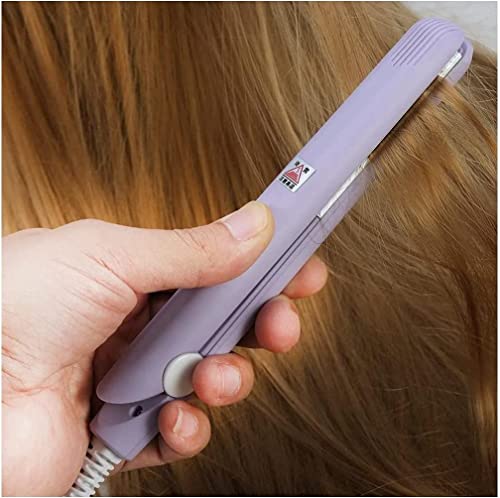 Image of Mini 2 in 1 Hair Straightener and Curler 0.75 Inch, 30s Fast Heating, 190℃ Temperature Memory, 3D Floating Plate Design for Short Hair Curls Flat Iron Smart Ceramic Iron- (Color May Vary)