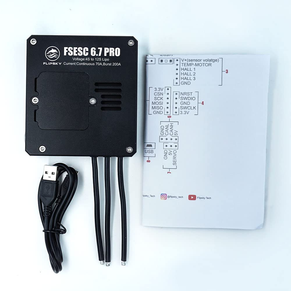 FLIPSKY FSESC 6.7 Pro and included accessories