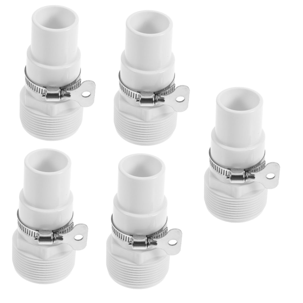 Yardwe 5 Juegos Adaptador de Manguera de Piscina Filtro de Piscina Accesorios para Piscina Adaptador Universal adaptadores de para Piscinas Piezas de Piscina Acero Inoxidable